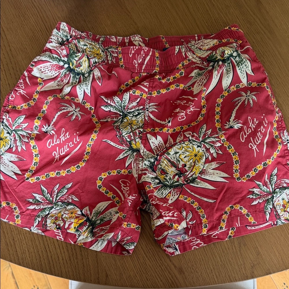 Polo by Ralph Lauren Red Floral Swim Trunks